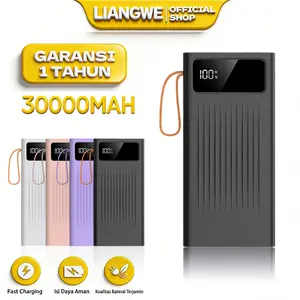 LIANGWE LENTIVEN Powerbank 30000 mAh With 4 usb Fast Charging LED  Display power bank PJ57