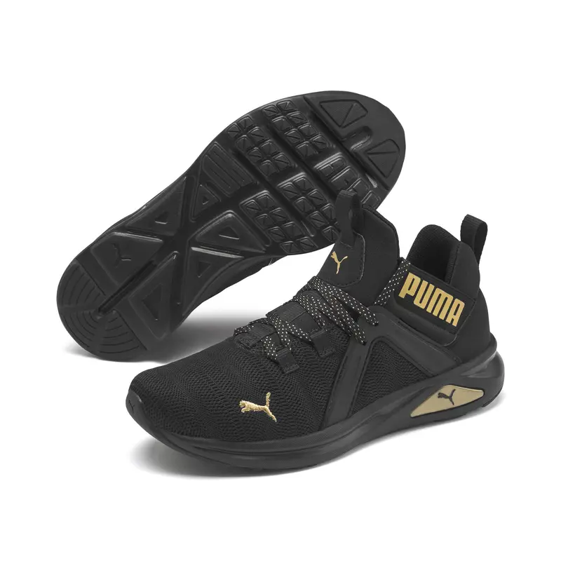 PUMA Sepatu Lari Wanita Enzo Metal Black-Gold