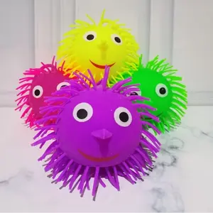 Mainan Puffer Ball Anak Yoyo Ubur Hidung Lampu LED Toys