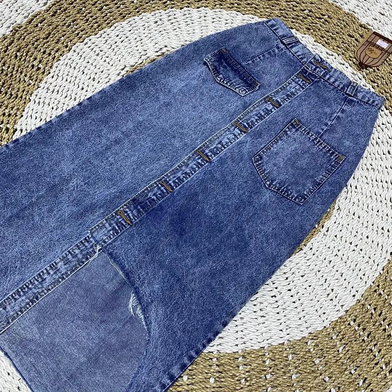 rok jeans riped terbaru wanita/rok jeans sobek wanita/rok jeans terbaru/shabhira16 4