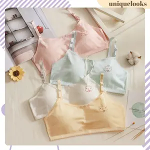 UniqueLooks BR1911> Bra Bh Mini Set Wanita Pubertas Miniset Anak Kecil Cewek Remaja Katun PakaianDalam Fashion Spandex Ukuran 82cm