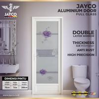 Gambar JAYCO Pintu Kamar Mandi Aluminium Premium Full Glass White - Ambil Sendiri, Kanan dari PTJAYCO Kab. Tangerang 1 Tokopedia