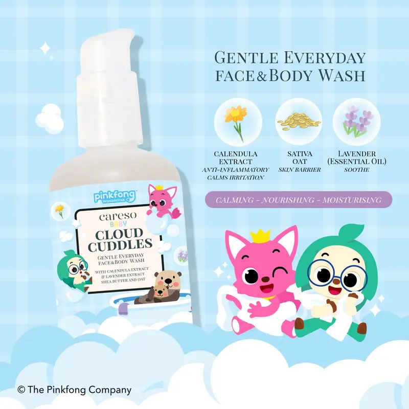 Careso Baby Face & Body Wash Cloud Cuddles - 200ml 1