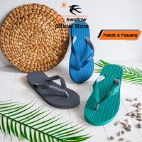 Gambar Paket 6 Pasang Sandal Jepit Karet Pria Sendal Sun Swallow Wave Motif Ombak dari Sun Swallow Sandals Kota Administrasi Jakarta Utara 1 Tokopedia