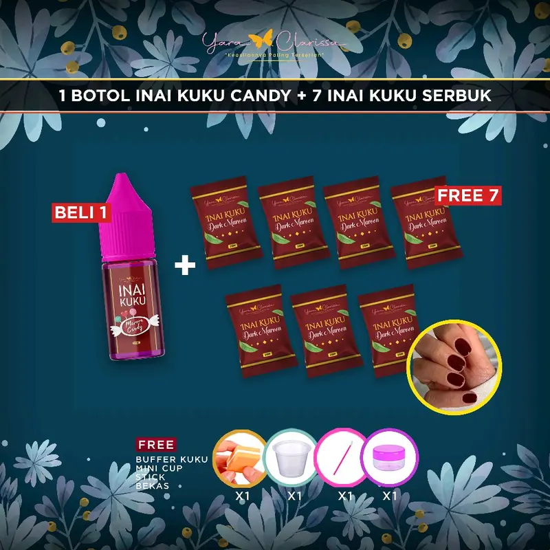 HQ Yara Clarissa – Beli 1 Percuma 7 (Nail Candy)