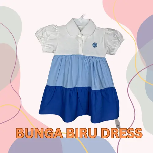 DRESS LAILA ANAK 100% KATUN - FASHION ANAK
