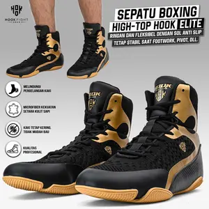 Sepatu Tinju Hook Profesional Boxing Shoes Sepatu Boxing GLF1