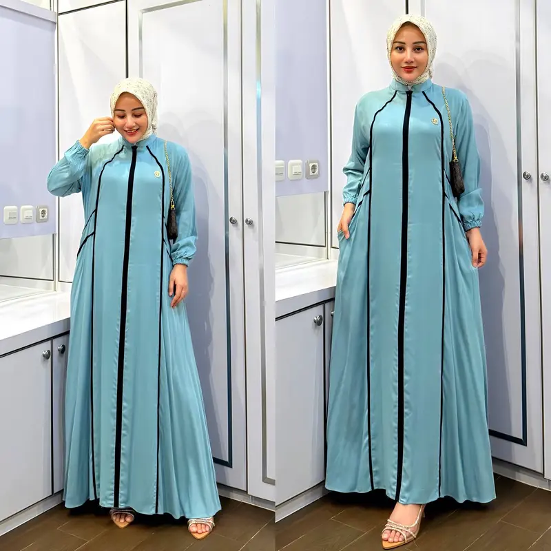 Faradina Exclusive Model Gamis Terbaru 2024 Premium Sonia Dress 8