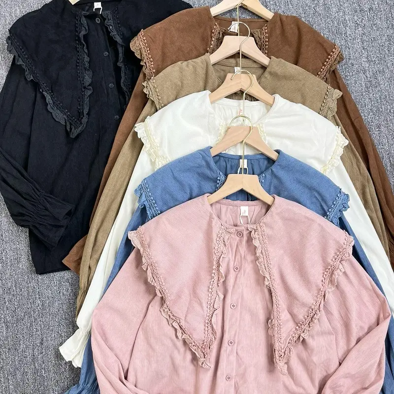 Zyy Label - Atasan Wanita - Kemeja Aleta Bahan Corduray 1
