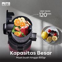 Gambar MITO SJ1200 Slow Juicer Fresca Grande | Double Press Technology | Easy Clean | Low Watt - BLACK dari MITO Electronics Kota Tangerang 5 Tokopedia