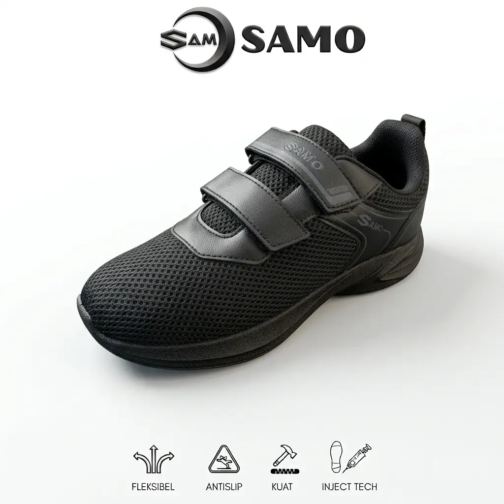 Sepatu Sekolah Anak SAMO. Ringan Kuat, Dan Nyaman Size 31-38