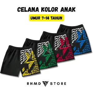 5 Pcs Celana Pendek Kolor Anak Dan Dewasa Celana Olahraga Bahan Lotto Mzn Fashion