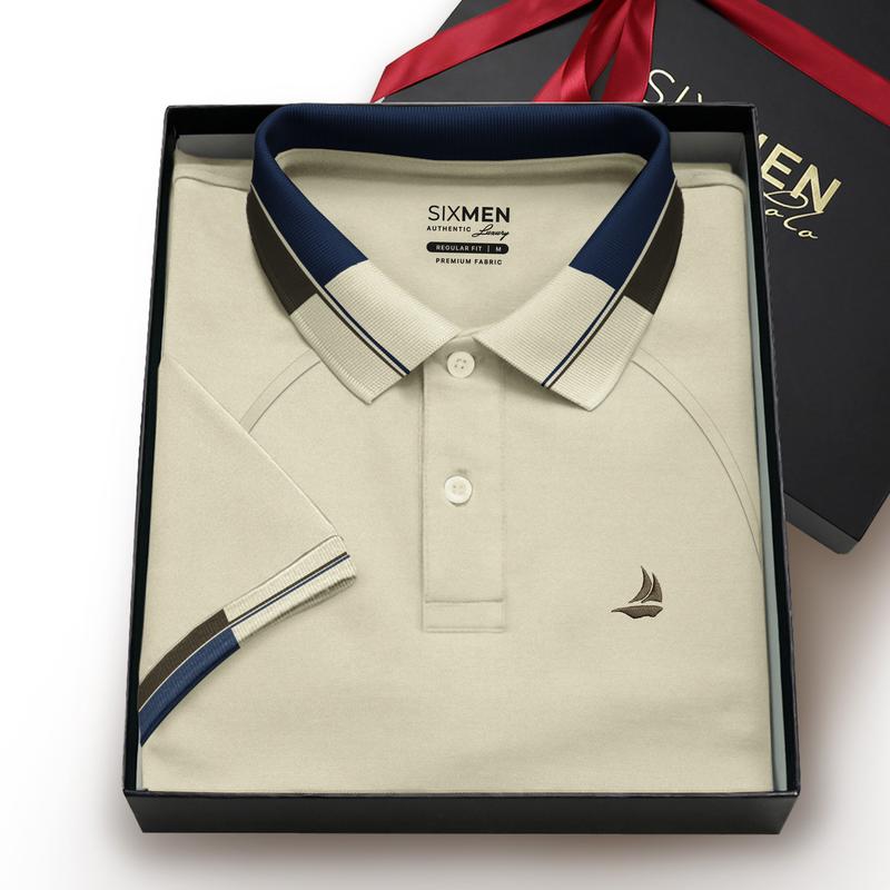 Áo Polo Nam SIXMEN Polo Marin Cổ Bẻ Tay Ngắn Vải Cá Sấu FeelMax Premium Cao Cấp Co Giãn Thoáng Mát