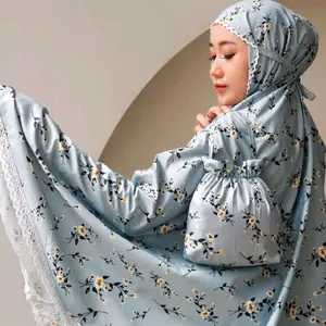 MUKENA KATUN PREMIUM DEWASA  2in1 rok senada bermotif