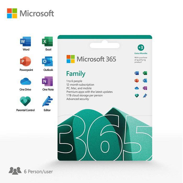 Gambar Microsoft Office 365 Family POSA Card dari Dell Technologies Kota Administrasi Jakarta Pusat Tokopedia