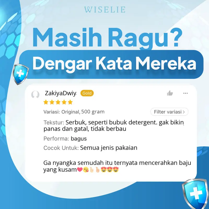 Wiselie Spesial Pembersih Bantal dan Mukenah Cloth Stain Remover Pembersih Penghilang Noda bandel Pakaian Pencerah Warna Pakaian Kain Jamur Sarung bersih 8