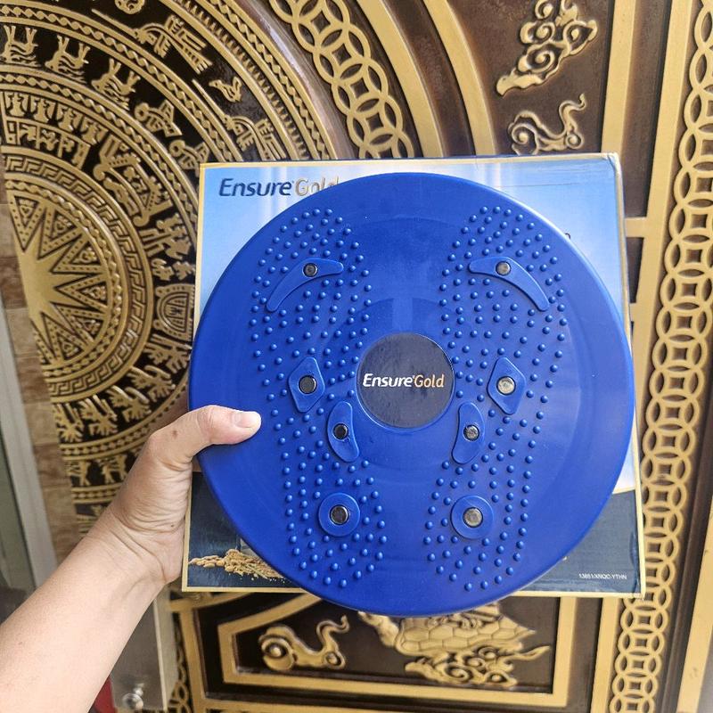 Đĩa xoay eo tập thể dục 360 độ bàn xoay tập cơ bụng eo thon giảm cân tại nhà phòng gym có hạt massage bàn chân cực tốt