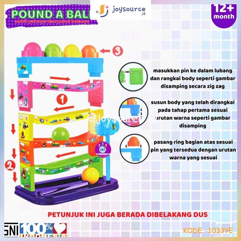 MAINAN BOLA PUKUL GAME POUND A BALL / PUKUL BOLA YE 3 1