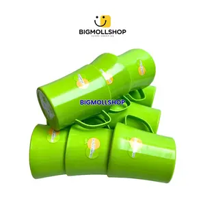 1 Lusin (12Pcs) Cangkir, Mug Kopi Plastik 300ml Golden Sunkist MOK-7026 Hijau Kitchenware Dapur Minuman