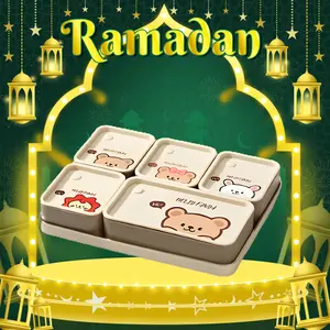 【Lebaran Exclusive】Inaso Kotak Snack Toples Kue Permen Coklat Minimalis Kontainer Kulkas Multifungsi Toples Penyimpanan Makanan HSB828