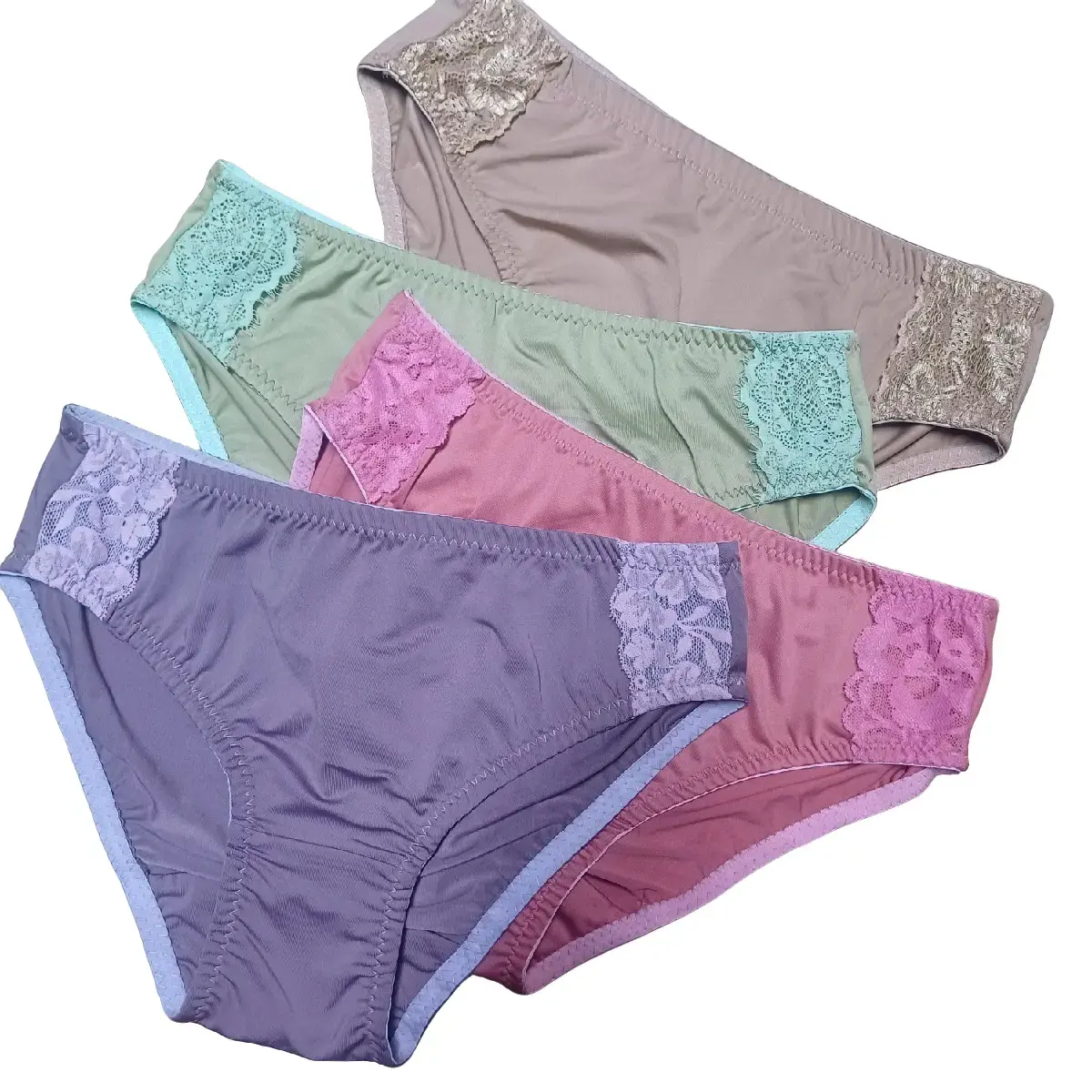 CD renda wanita bahan halus lembut Spandex Balon celana dalawa cewek dalam