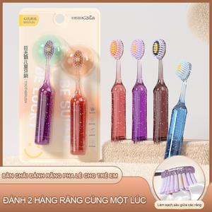 Bàn Chải Đánh Răng Pha Lê, Kasili, Cột La Mã, Thiết Kế Mặt Cong Núi Mới, Thích Hợp Cho Trẻ Em Từ 3-12 Tuổi, Làm Sạch Răng Và Làm Sạch Răng Nanh, Chức Năng Làm Sạch Sâu