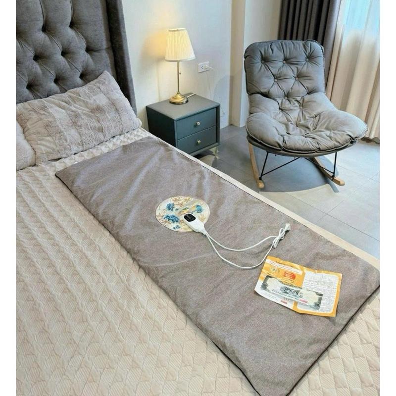 ( Bảo Hành 1 Năm ) Thảm Ngải Cứu Đông Y Chính Hãng,Nệm ngải cứu,Nệm điện sưởi ấm,Giảm Đau Vai Gáy, Lưng, Khớp