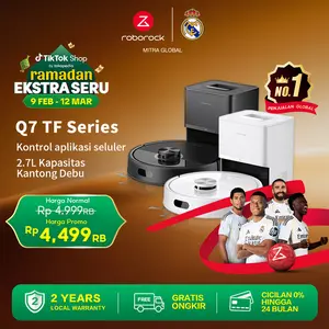 Roborock Q7TF & Q7TF+ Robot Vacuum Cleaner Penyedot Debu Lantai Daya Hisap 10000Pa Sistem Anti-Kusut Ganda, Garansi 2 Tahun