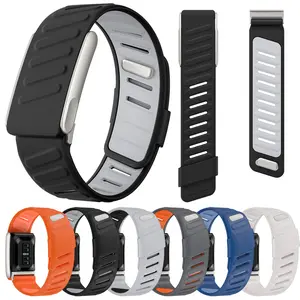 Compatible for WHOOP 4.0/5.0 MG SportFlex Wrist Band Soft-Touch Silicone Waterproof and Sweatproof Soft Adjustable Rubber Band