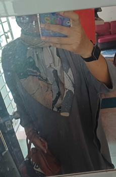 Product Review of ByReefa | Tudung Bawal Printed RAIHAH | Material Chiffon Voile | Bidang 45 from h**r 0