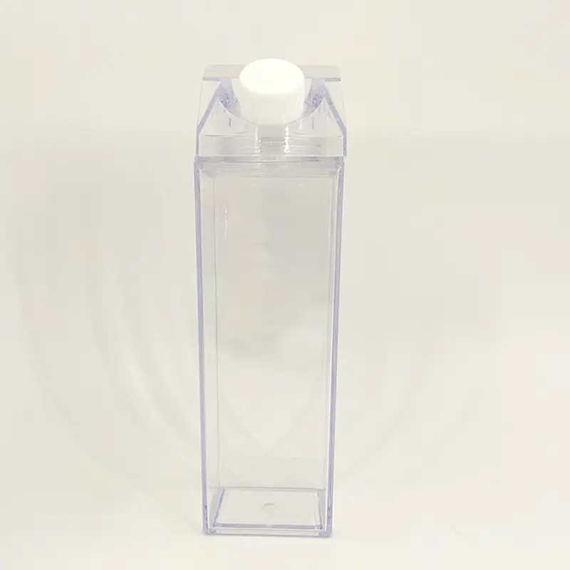 Bình Nước Carton Sữa, Dung Tích Lớn 500ml, Cầm Tay, Bình Nhựa, Thích Hợp Cho Trà, Nước Trái Cây, Trong Suốt, Lý Tưởng Cho Các Hoạt Động Ngoài Trời, Bình Sữa 0