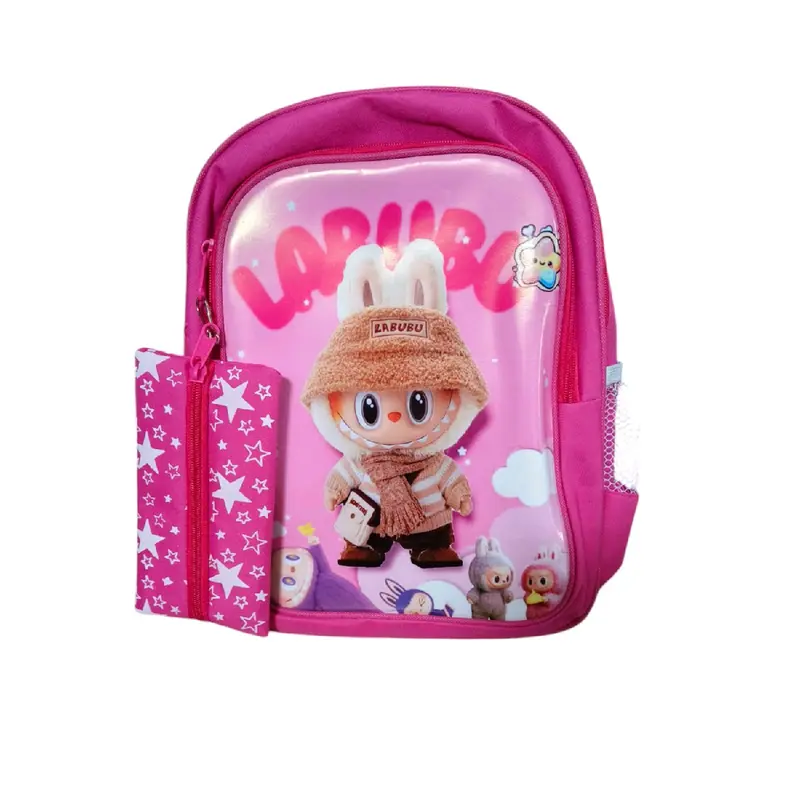 Tas ransel labubu anak TK/SD / Tas sekolah anak karakter free dompet boneka Fashion r ansel 2