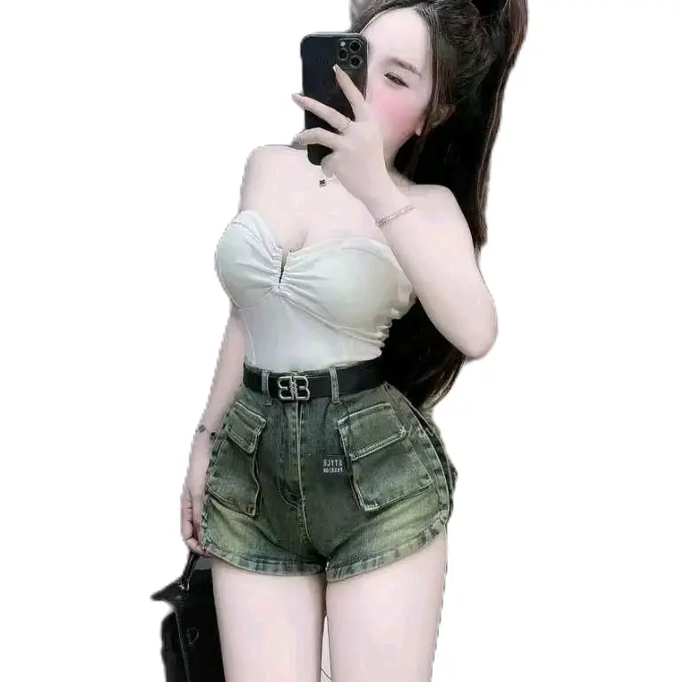 quần jean nữ có 2 túi phía trước sang chảnh 0