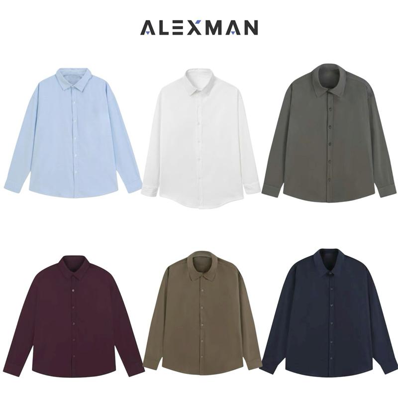 Áo sơ mi CỔ ĐỨC A18 trơn dài tay chất kiệu KaKi Cotton mềm mịn 8 màu link đẩy