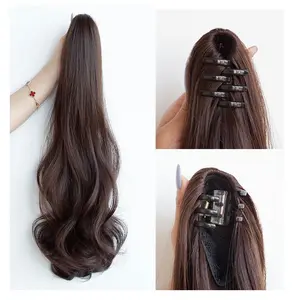 Rambut Palsu Hairclip /Hair Clip Panjang Bergelombang Fashion Wanita Natural Hair Women's Long Curly