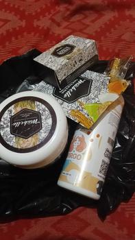 Product Review of mabello Paket hemat 3 lotion mabello / lulur bedda lotong/ sabun free masker Hitam Melembutkan Scrub Tubuh Mencerahkan Memudarkan Bruntusan Minyak Vanila from A**t 0