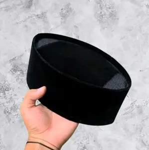 Peci Songkok Hitam Polos Kopiah Anak Remaja Dewasa Peci Santri Bludru AC Ekonomis Harga Murah