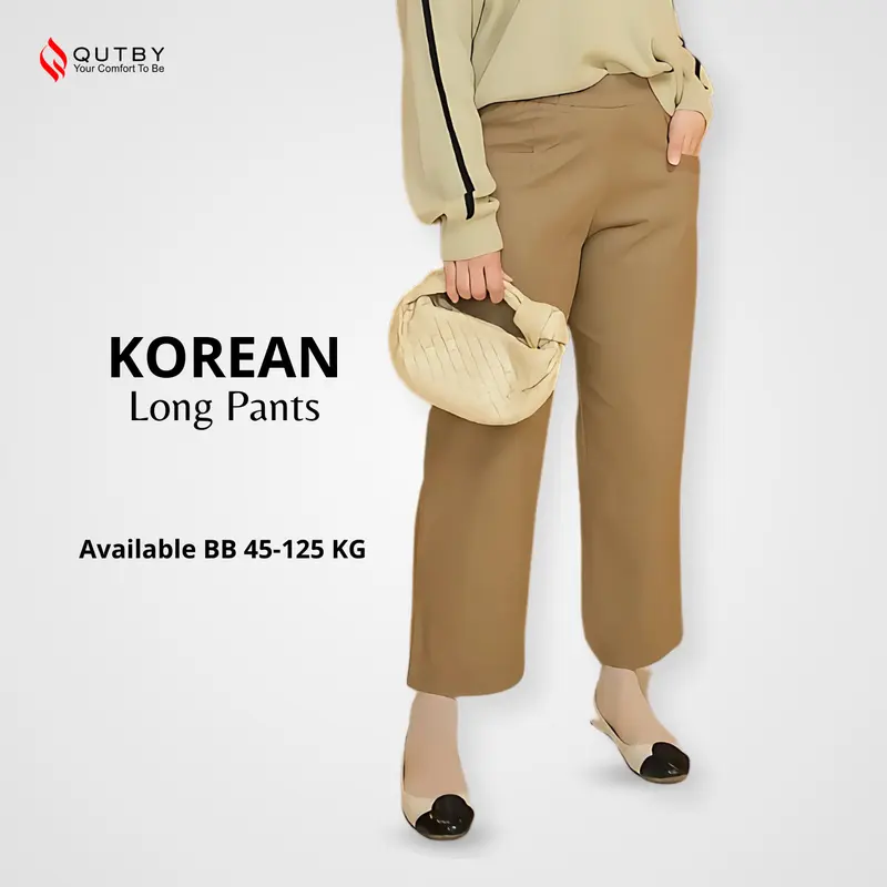 QUTBY - LIVE CELANA KOREAN LONG PREMIUM BAHAN KATUN TWILL PREMIUM 0