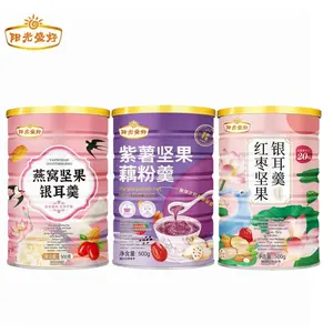 YANGGUANGSHENGHAO Bundling 3 Rasa Sereal Oufen Lotus Powder Original BPOM RI-Sarang Walet Tremella-Ubi Purple-Kurma Fungus
