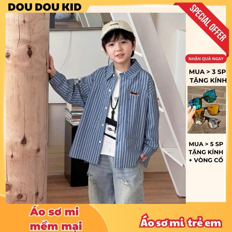 SM11- Áo Sơ Mi Trẻ Em Cao Cấp Cho Bé Đi Học Đi Chơi