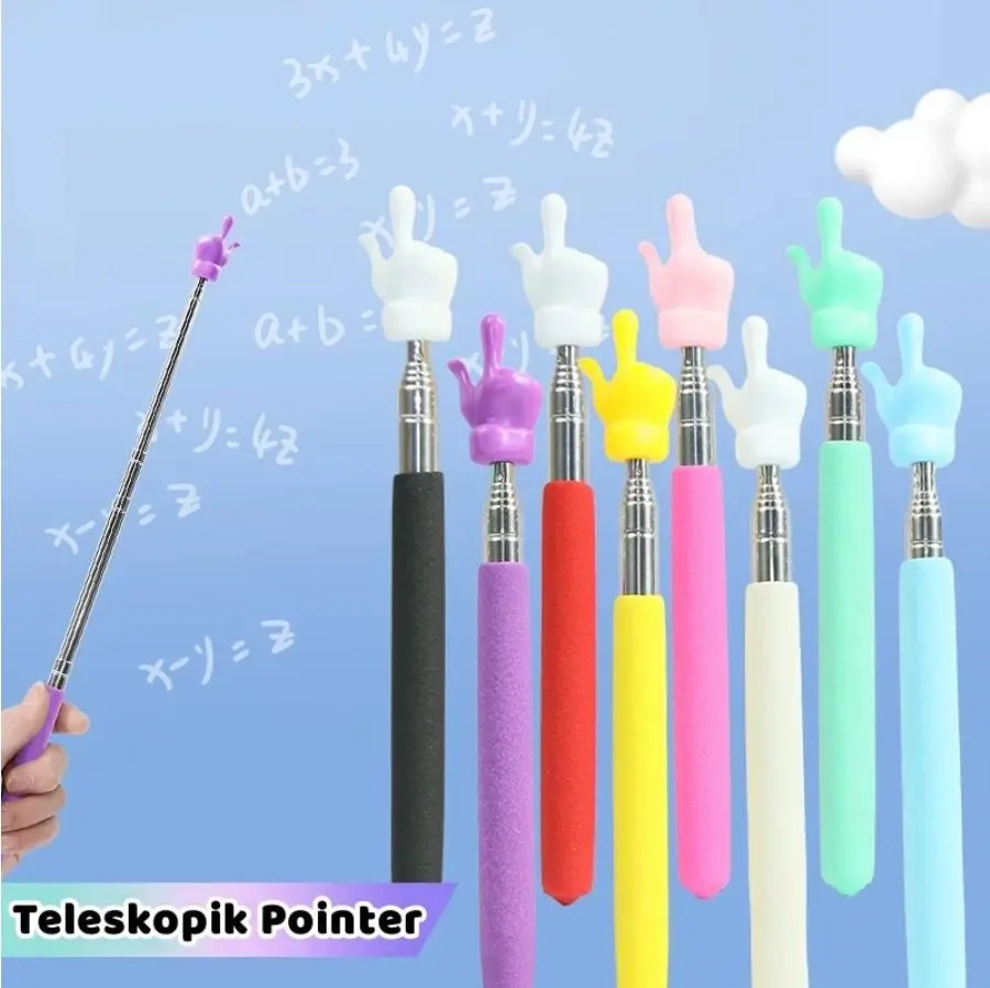 Tongkat Penunjuk Whiteboard  55cm /Tongkat Tunjuk Papan Tulis Praktis 55cm ATK Extendable Pointer Teleskopik