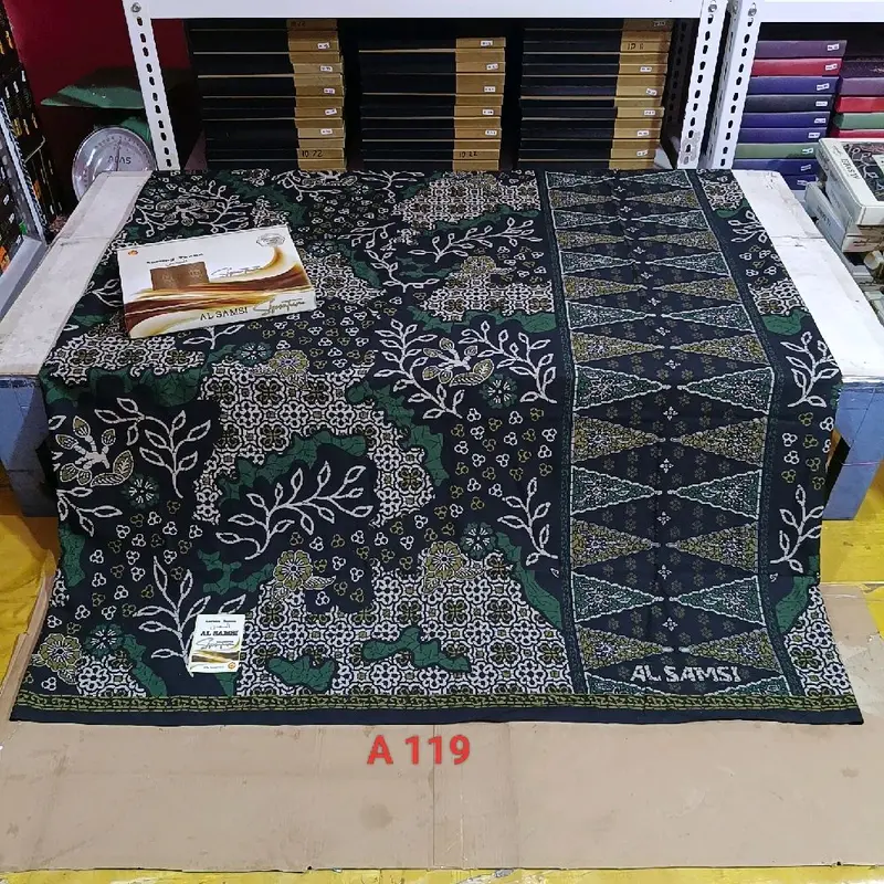 SARUNG AL SAMSI MIX  BLACK SERIES WARNA  SIGNATURE  PREMIUM MOTIF BATIK SARUNG DEWASA 4