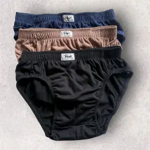 isi 3pcs Briefs Celana Dalam Pria Bahan Katun Polos