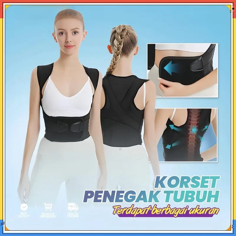 Korektor Bungkuk Musim Panas Terbuka Bahu Lurus Kembali Sabuk Orthopedi Postur Punggung Dewasa Pria dan Wanita - Outdoor, Alat