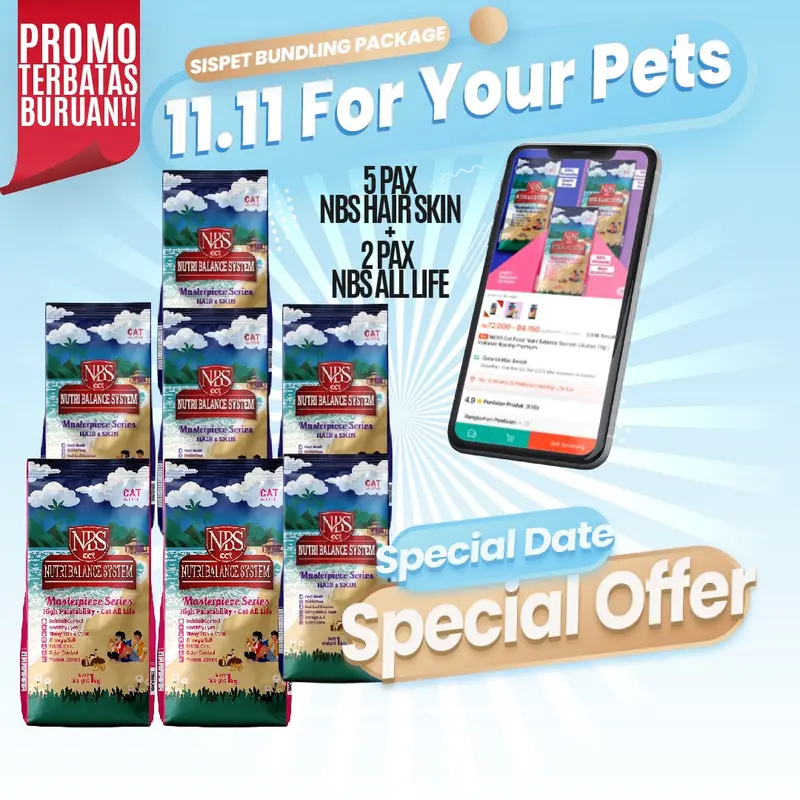 [ SPESIAL BUNDLE ] Nutri Balance System Cat | Cat Food Viral 0