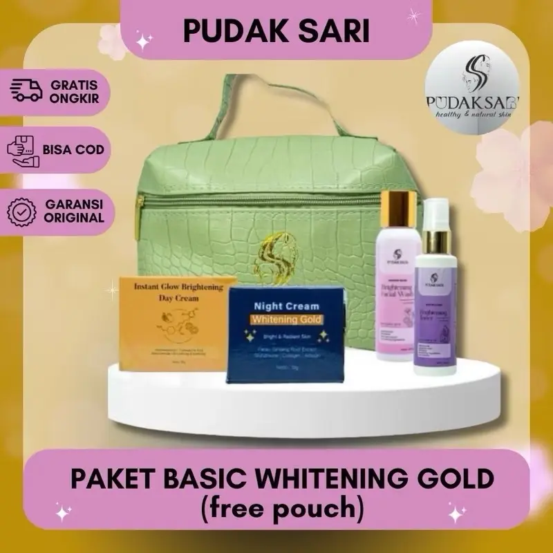 [PAKET ISI 4] BASIC PUDAKSARI  Perawatan Wajah Pencerah Glowing