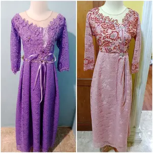 dres ful brukat payet depan belakang