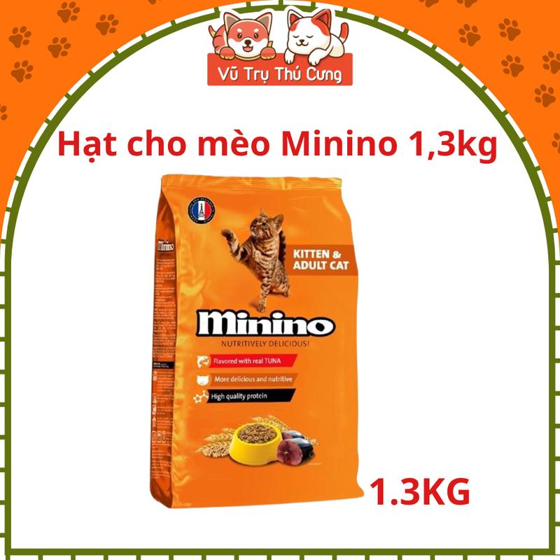 Thức Ăn Hạt Minino Tuna Cho Mèo Mọi Độ Tuổi 1,3Kg