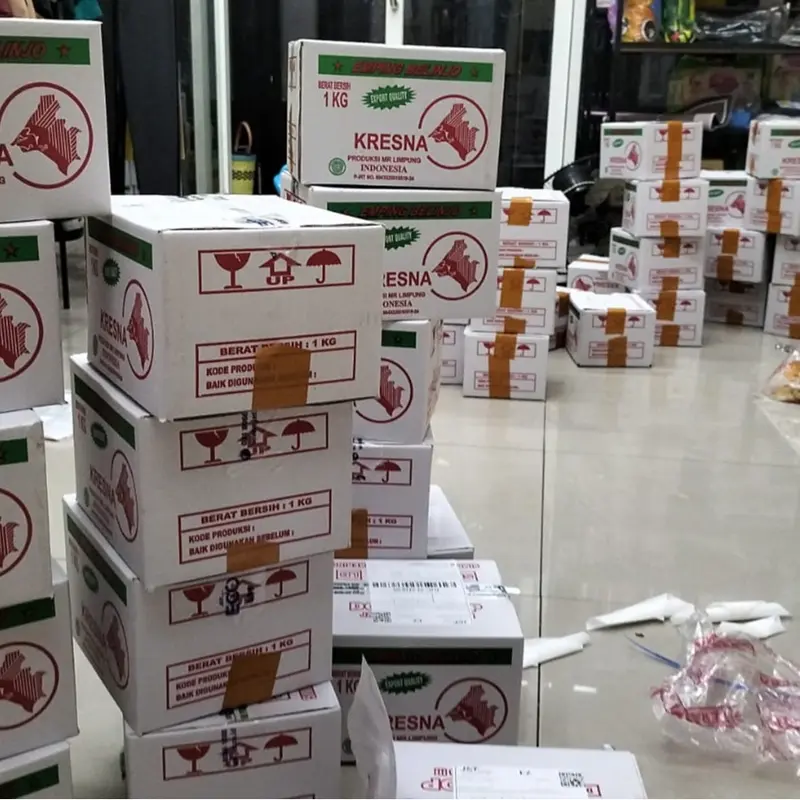Emping Melinjo tipis Mentah 500 gra  kering siap goreng - Bahan Berkualitas Tinggi - Kemasan Praktis Carton - Food Snack 7