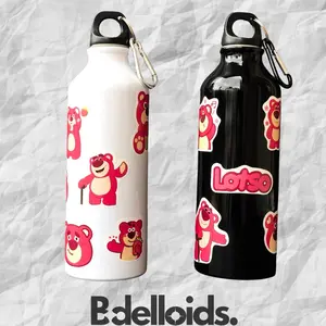 Bottle Bdelloids Lotso/ Botol Alumunium / Botol Alumnium Polos Custom / Botol Minum / Botol lucu Botol Minum Anime /Botol Olahraga Botol Sporty Botol Ringan Botol Minum Custom Botol Minum Stiker Gambar Lucu Kartun Carabiner GantunganKunci tumbler